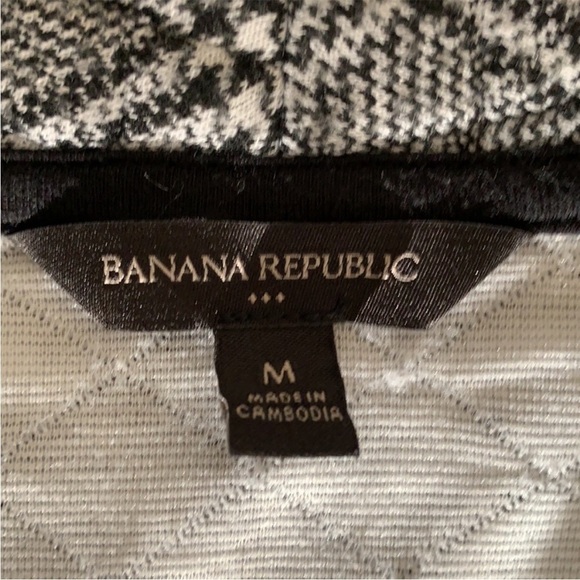 Banana Republic Quilted Plaid Blazer with Zipper & Pockets Size Medium - Picture 6 of 6